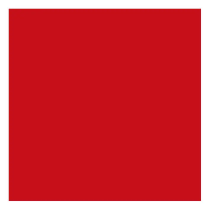 Face en métal pour les meubles de la série Marincho, couleur : rouge - Dimensions : 53 x 53 cm (L x H)
