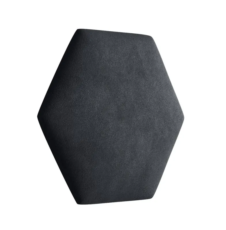 Panneaux rembourrés, lot de 10, Couleur : Noir, Revêtement : Velours, dimensions : 35 x 40,5 cm