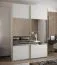 Penderie / Armoire à portes coulissantes / 245,5 x 170 x 64 cm / Soft-Close / 11 compartiments / 2 tringles à vêtements / 2 portes coulissantes / Miroir / Couleur : Blanc