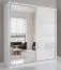 Penderie / Armoire à portes coulissantes / Sredna 04 / Chêne de Sonoma / Blanc / Avec miroir / 2 portes / 7 compartiments / 3 tiroirs / 218 x 203 x 61 cm