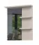 Miroir d’entrée Neiafu 109 avec deux étagères | Finition cachemire | 89 x 76 x 17 cm | Éclairage LED intégré