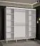 Grande armoire avec miroir Jotunheimen 285, couleur : blanc - dimensions : 208 x 200,5 x 62 cm (h x l x p)