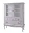 Vitrine Bignona 05, Couleur : Blanc pin - 158 x 125 x 42 cm (H x L x P)