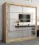 200 cm de large Armoire à portes coulissantes avec 2 portes | 10 casiers | 2 tringles à vêtements | Couleur: Chêne Sonoma  Abbildung