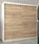 200 cm de large Armoire à portes coulissantes avec 2 portes | 10 casiers | 2 tringles à vêtements | Couleur: Chêne Sonoma / Blanc Abbildung