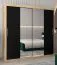 200 cm de large Armoire à portes coulissantes avec 2 portes | 10 casiers | 2 tringles à vêtements | Couleur: Chêne Sonoma  Abbildung