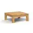 Table basse Wooden Nature Premium Tasman 19 en chêne sauvage massif huilé - Dimensions : 60 x 60 x 40 cm (L x P x H)