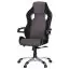 Chaise de bureau ergonomique Apolo 53, Couleur : Noir / Gris / Blanc, dossier avec revêtement respirant