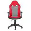 Chaise de chambre d'enfant Racing Apolo 92, Couleur : Rouge / Gris / Noir, avec dossier ergonomique