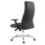Chaise de bureau XL Apolo 123, Couleur : Brun / Chrome, ergonomique avec appuie-tête