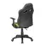 Chaise de bureau pour enfants avec revêtement Mesh Apolo 91, Couleur : Vert / Gris / Noir, pivotant à 360