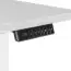 Pied de table Apolo 139 réglable en hauteur électriquement, Couleur : Blanc, avec écran et fonction mémoire - Dimensions : 63 - 128 x 70 x 105 cm (H x L x P)