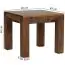 Petite table basse / Table d'appoint en bois massif de Sheesham Apolo 152, Couleur : Sheesham teinté - Dimensions : 40 x 45 x 45 cm (H x L x P)