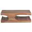 Table basse de forme extravagante en bois massif d'acacia, Couleur : Acacia - Dimensions : 38 x 70 x 118 cm (h x l x p), fabriqué à la main