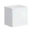 Salon Valand 09, couleur : blanc / noir - dimensions : 170 x 280 x 40 cm (h x l x p), avec trois vitrines suspendues