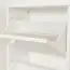 Armoire à chaussures en pin massif, laqué blanc Junco 211 - Dimensions 150 x 58 x 30 cm