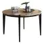 Table de salle à manger à ralonge Fuligula 10, Couleur : Chêne naturel - Dimensions : 120-220 x 120 cm (l x p)