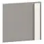 Face pour salle des jeunes - Étagère Greeley 06, couleur : gris platine - Dimensions : 35 x 37 x 2 cm (H x L x P)
