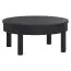 Table basse, couleur : noir - Dimensions : 80 x 80 x 36 cm (L x P x H)