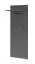 Vestiaire Ringerike 02, couleur : anthracite / chêne Artisan - dimensions : 203 x 90 x 32 cm (h x l x p), avec coussin d'assise