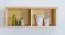 Étagère à suspendre / étagère murale en bois de pin massif, naturel Junco 334 - 30 x 81 x 24 cm (H x L x P)