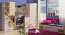 Chambre d'adolescents - Armoire Dennis 07, couleur : violet cendré - Dimensions : 188 x 80 x 40 cm (h x l x p)