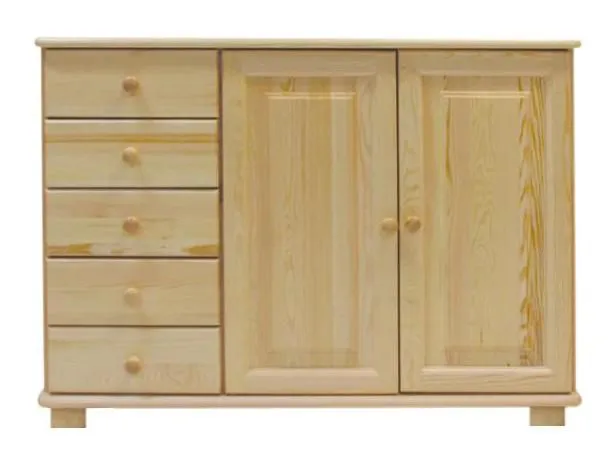 Buffet, Bois massif, 118 cm de large Abbildung