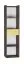 Bibliothèque ado Gregor 03 | Chêne foncé & jaune | 173 x 45 x 34 cm | Design moderne & robustesse