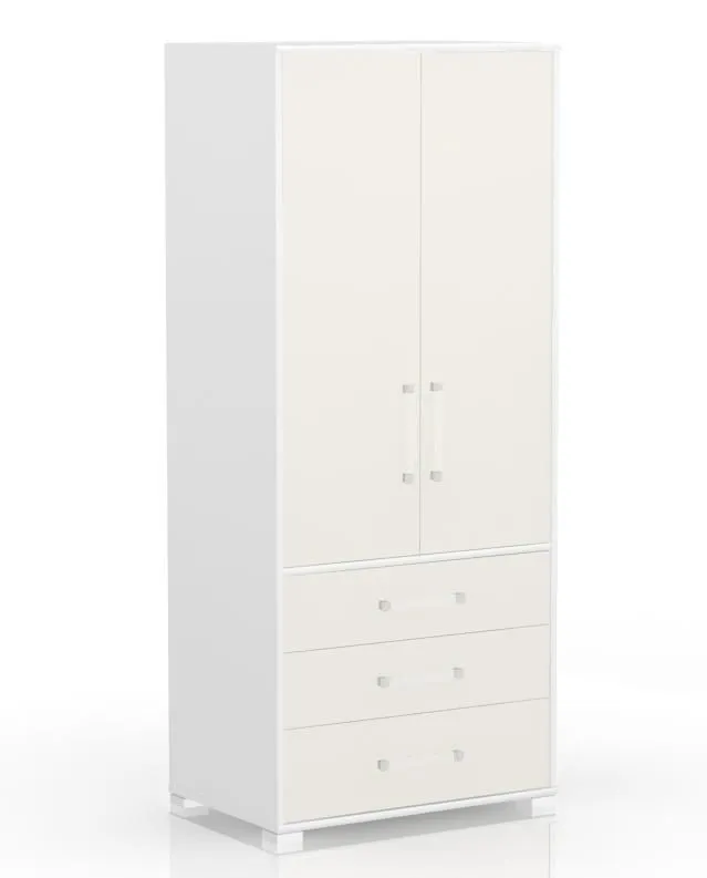 Chambre d'Adolescent Armoire Blanc 198x84x56 cm Abbildung