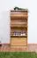Armoire à chaussures en pin massif, couleur aulne Junco 210 - Dimensions : 150 x 70 x 28 cm (H x L x P)