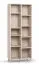 Bibliothèque / Couleur : Beige / Étagère très stable même sous charge / Dimensions : 75,5 x 38 x 194 cm / 10 compartiments / Pieds : Métal / Pour salon ou bureau
