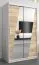 120 cm de large Armoire avec 2 portes | 5 casiers | Couleur: Chêne Sonoma / Blanc Abbildung