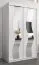 120 cm de large Armoire avec 5 casiers et 2 portes | Couleur: Blanc Abbildung