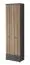 Grande armoire vestiaire Ringerike 05, couleur : anthracite / chêne Artisan - dimensions : 203 x 180 x 32 cm (h x l x p), avec six portes et deux tiroirs