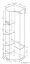 Armoire d’angle à porte battante Kerema 04 | Noyer & Orme | 190 x 85 x 85 cm