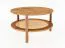 Table basse Wellsford 50 chêne sauvage massif huilé - Dimensions : 60 x 60 x 35 cm (l x p x h)