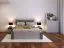 Commode / Gris / Blanc / Jolais 05 / 93 x 90 x 43 cm / 4 tiroirs / Bicolore / Face imitation bois / Espace de rangement suffisant / Design moderne