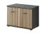Elégant portemanteau Ringerike 07, couleur : anthracite / chêne Artisan - dimensions : 203 x 210 x 32 cm (h x l x p), avec trois tiroirs et 10 compartiments