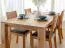 Grande table de salle à manger Triouzoune 01, en chêne massif, quatre pieds, surface huilée, dimensions : 75 x 200 x 100 cm, minimaliste et intemporelle