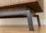 Meuble TV bas Salleron 03 | Chêne massif huilé tabac | 1 porte vitrée, 1 porte bois | 52 x 200 x 50 cm | 4 compartiments