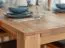 Grande table de salle à manger Triouzoune 01, en chêne massif, quatre pieds, surface huilée, dimensions : 75 x 200 x 100 cm, minimaliste et intemporelle
