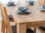 Grande table de salle à manger Triouzoune 01, en chêne massif, quatre pieds, surface huilée, dimensions : 75 x 200 x 100 cm, minimaliste et intemporelle