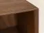 Meuble TV bas Salleron 03 | Chêne massif huilé tabac | 1 porte vitrée, 1 porte bois | 52 x 200 x 50 cm | 4 compartiments