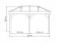 Pavillon Alegre Superieur en pin imprégné sous pression - Dimensions : 340 x 594 cm (L x l)