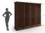 Armoire / Pin finlandais massif / Poignées : Argent vieilli / Couleur : Tabacco / Armoire à portes battantes / Style classique / Dimensions : 212,5 x 248 x 63 cm / Quatre portes