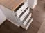 Bureau Badile 17, Couleur : Pin blanc / Marron - 80 x 147 x 55 cm (h x l x p)