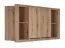 Armoire suspendue / Dessus de lit Cerdanyola 15, Couleur : Chêne / Gris - Dimensions : 81 x 175 x 46 cm (H x L x P)