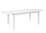 Table de salle à manger extensible Gyronde 22, pin massif, laqué blanc - Dimensions : 150-197 x 93 cm (L x P)