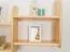 Étagère murale en pin massif naturel 019 | 75 x 150 x 20 cm | 6 compartiments pratiques