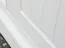 Commode Gyronde 01, pin massif, Couleur : Blanc / Noyer - 85 x 130 x 45 cm (H x L x P)